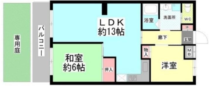 コスモハイツ上野の間取り