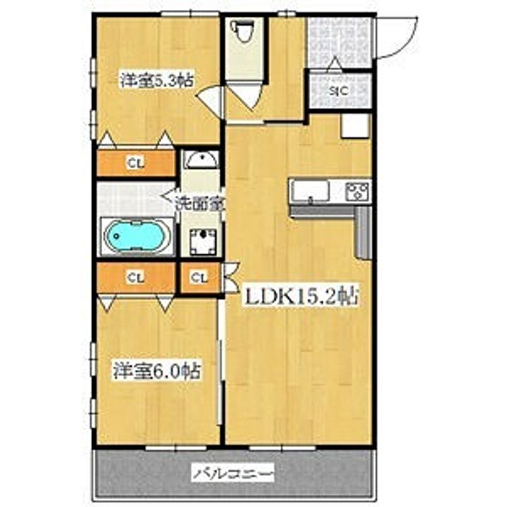 Jacaranda Yard Bの間取り