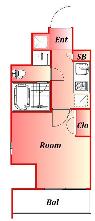 東京都大田区大森北1丁目の賃貸マンションの間取り