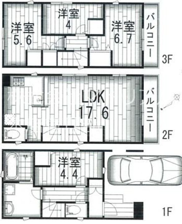 埼玉県川口市元郷2丁目(一戸建)の賃貸物件の間取り