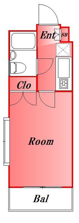 東京都大田区千鳥3丁目の賃貸マンションの間取り