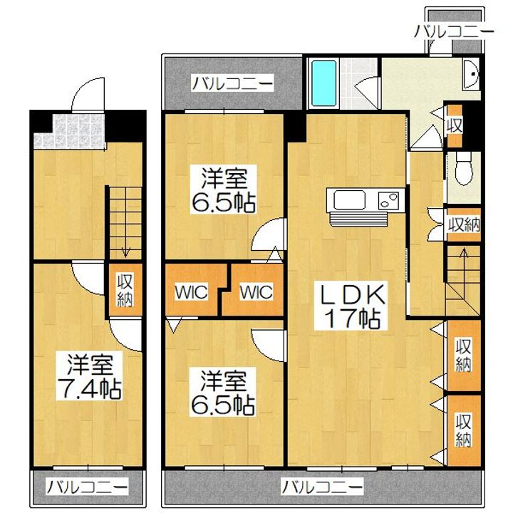 エベンエゼル三条の間取り