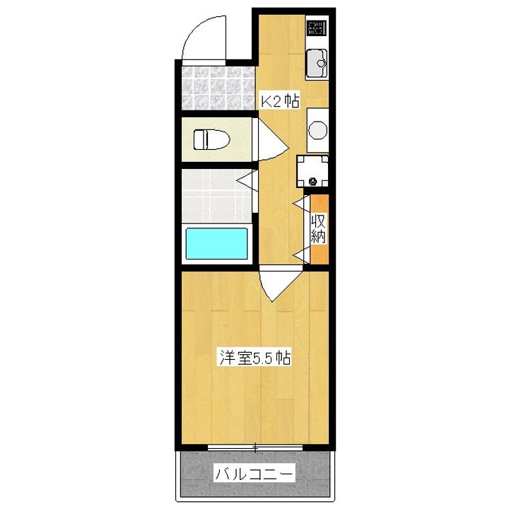 T’s casa御幸町の間取り
