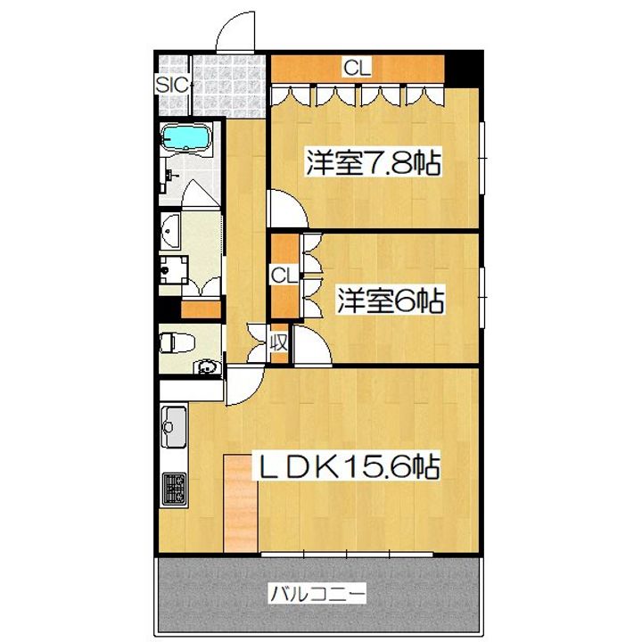 リーガル京都四条河原町通り2の間取り