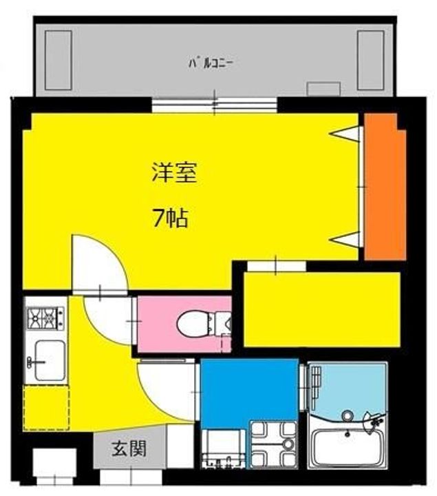 東京都墨田区吾妻橋1丁目の賃貸マンションの間取り