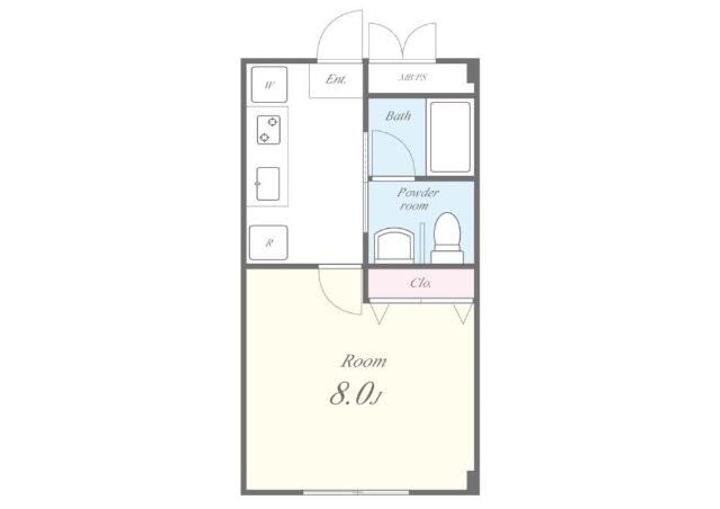 東京都足立区扇1丁目の賃貸マンションの間取り