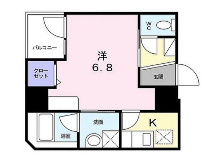 東京都台東区浅草橋3丁目の賃貸マンションの間取り