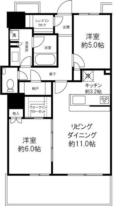 東京都台東区西浅草3丁目の賃貸マンションの間取り