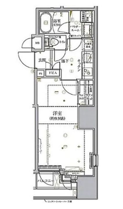 東京都千代田区神田司町2丁目の賃貸マンションの間取り