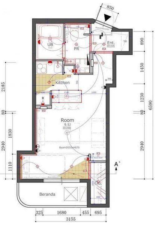 東京都杉並区高円寺南4丁目の賃貸マンションの間取り