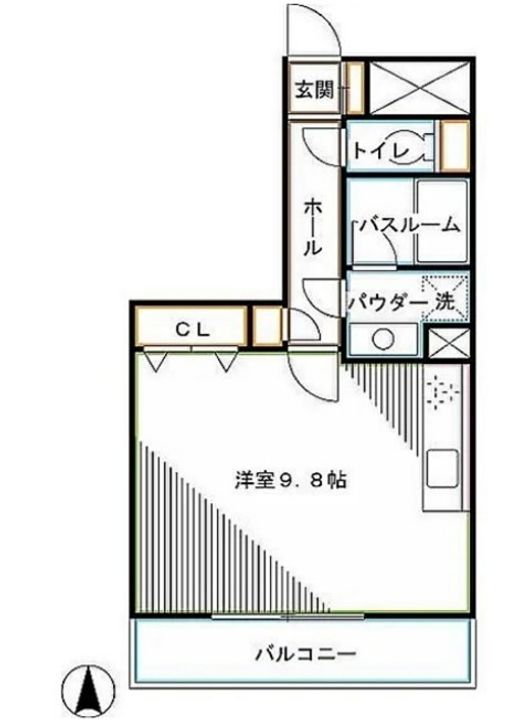東京都杉並区高円寺南1丁目の賃貸マンションの間取り