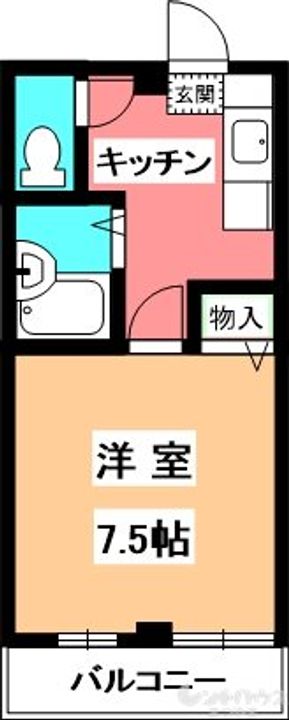 ハイツ島口402の間取り