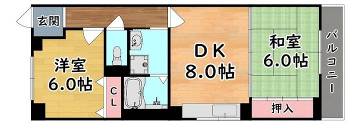 グレードタイム六甲の間取り