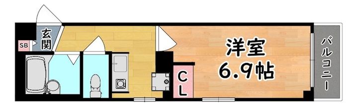 六甲館の間取り