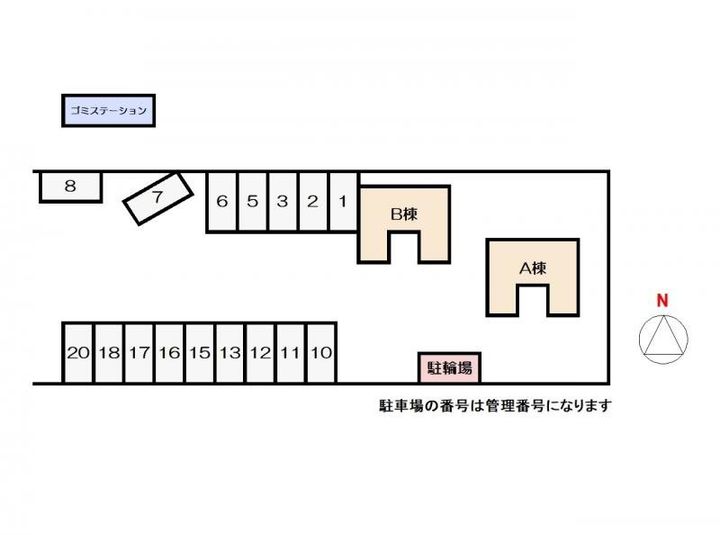 ディアコートAの地図