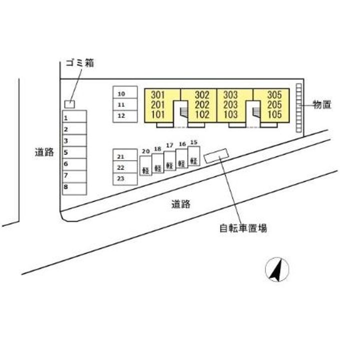 グランオッツイズモの地図