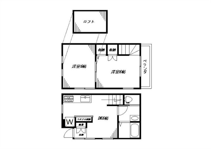東京都杉並区阿佐谷南3丁目(一戸建)の賃貸物件の間取り