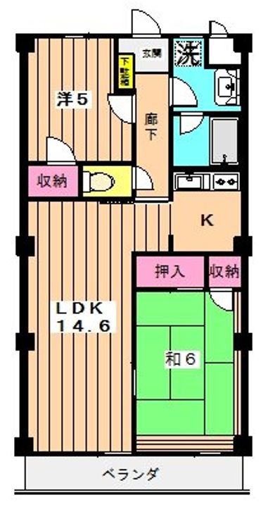 パームヒルズ103の間取り