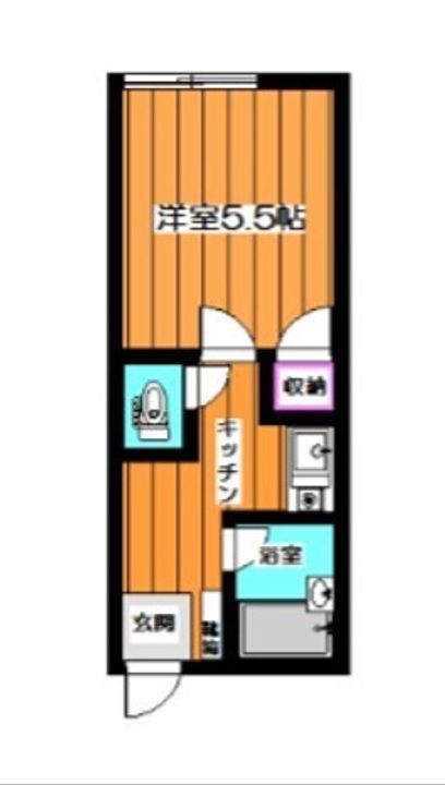 コーポ大新101の間取り