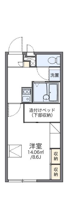 レオパレス坂戸千代田の間取り