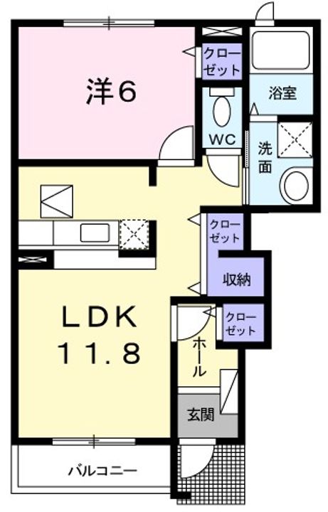 アンジュエールCの間取り