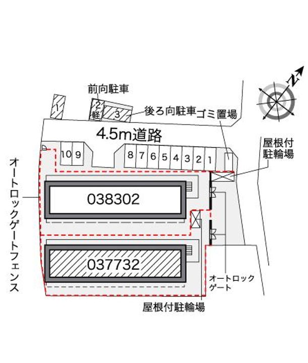 レオパレスNSクロスRの地図