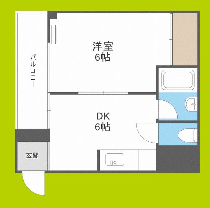 青風ハイツの間取り