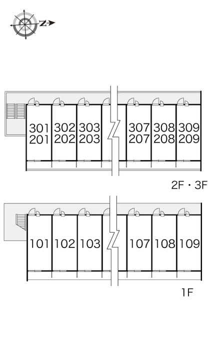 レオパレスフローレセアの地図