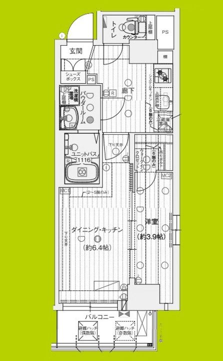 ソルテラス甲子園口クレアストの間取り