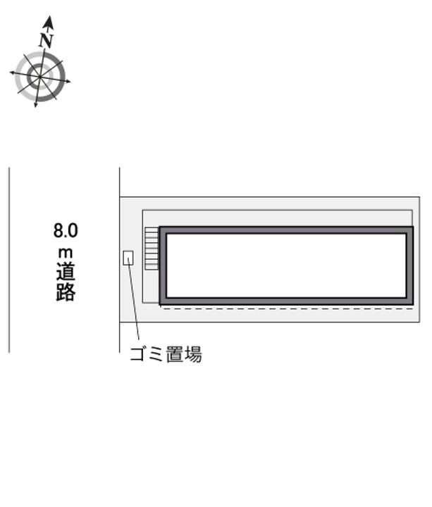レオパレスクレール方丈の地図