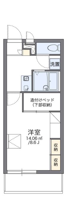 レオパレスコムフィー鶴見の間取り