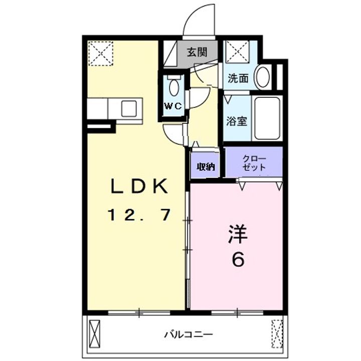 フルール Mの間取り