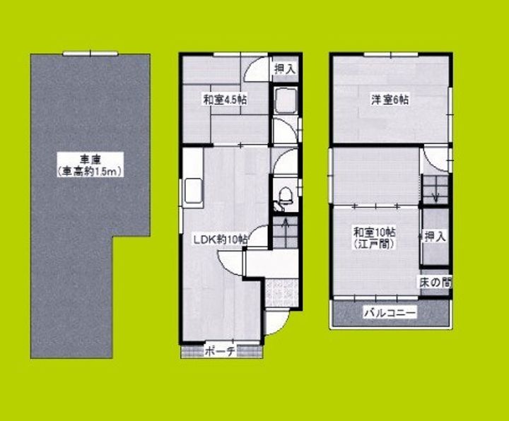 大阪府大阪市鶴見区今津中2丁目(一戸建)の賃貸物件の間取り