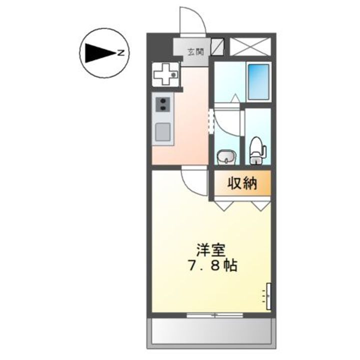 コンフォール深田の間取り