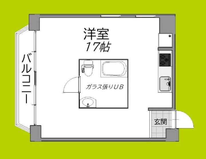 ガレット南森町の間取り