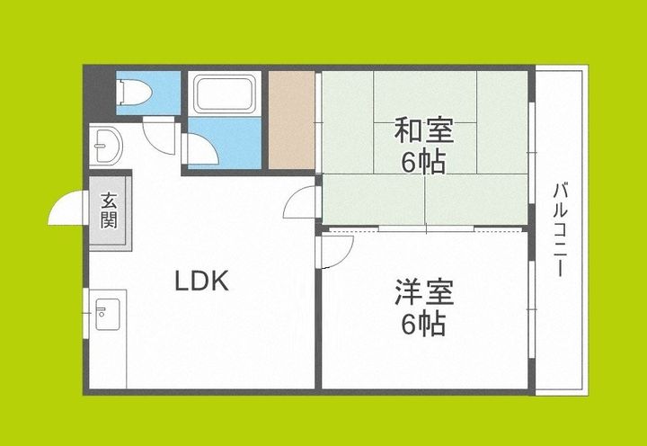 ハイムM&K今津の間取り