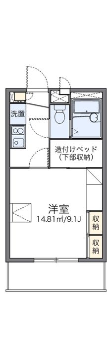 レオパレス多田4の間取り