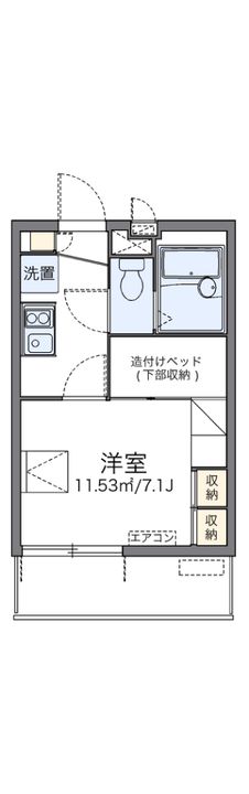 レオパレス本田ハイツの間取り