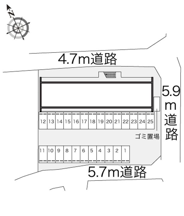 レオパレスサン・ビレッジIIの地図