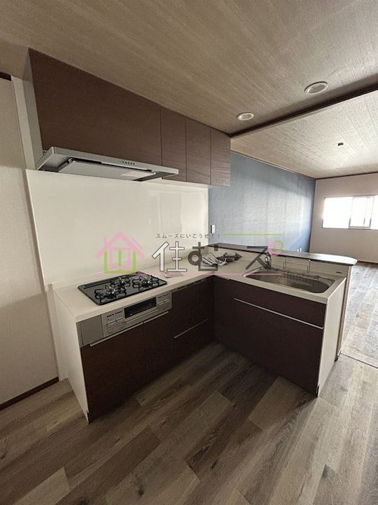大阪府大阪市東住吉区矢田1丁目(一戸建)の賃貸物件のキッチン