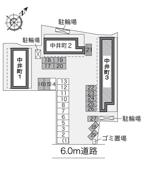 レオパレス中井町3の地図