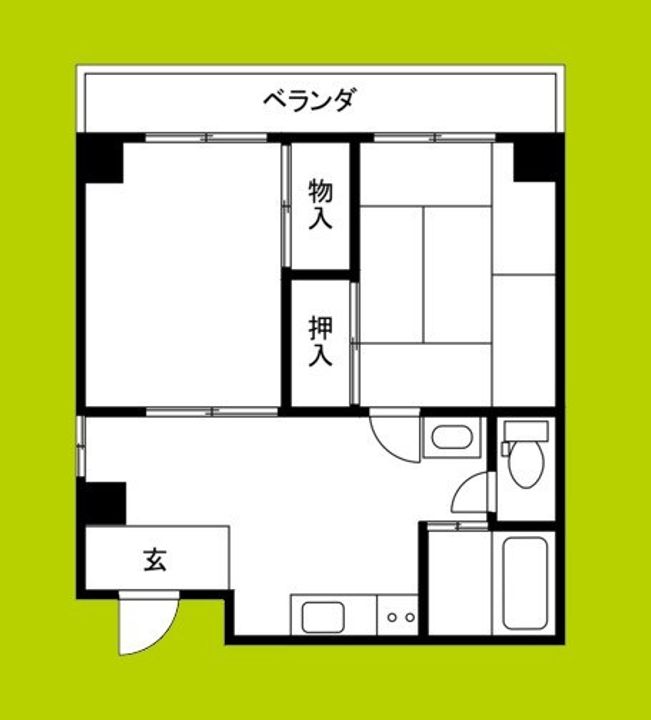 朝日マンションの間取り