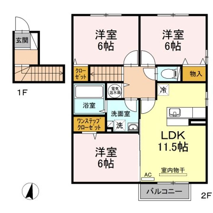 グラン フォートA201の間取り