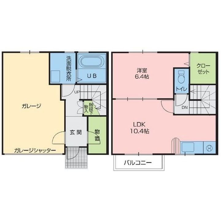 コーポ20Tの間取り