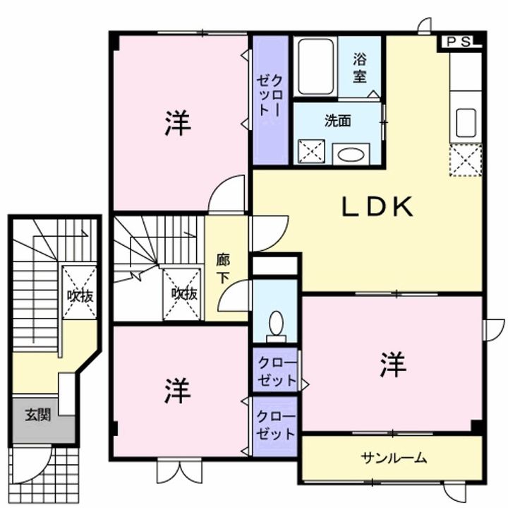 プラシードの間取り