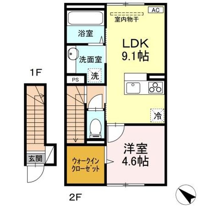 レスア柏崎IIIの間取り