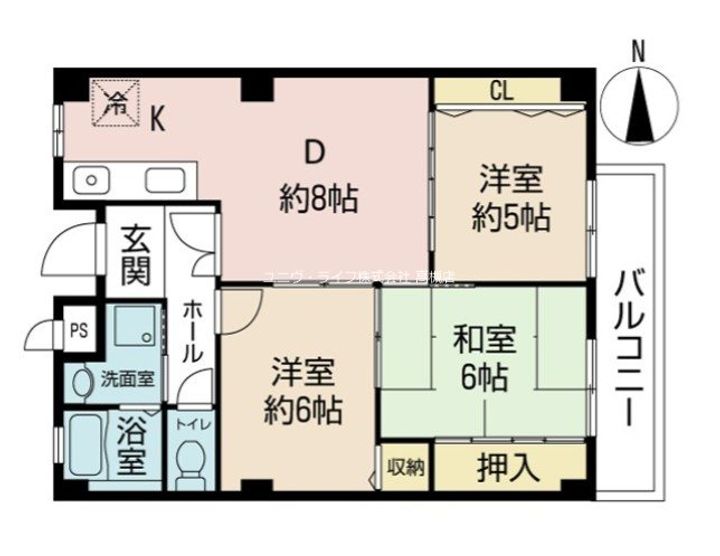 グランドール八光の間取り