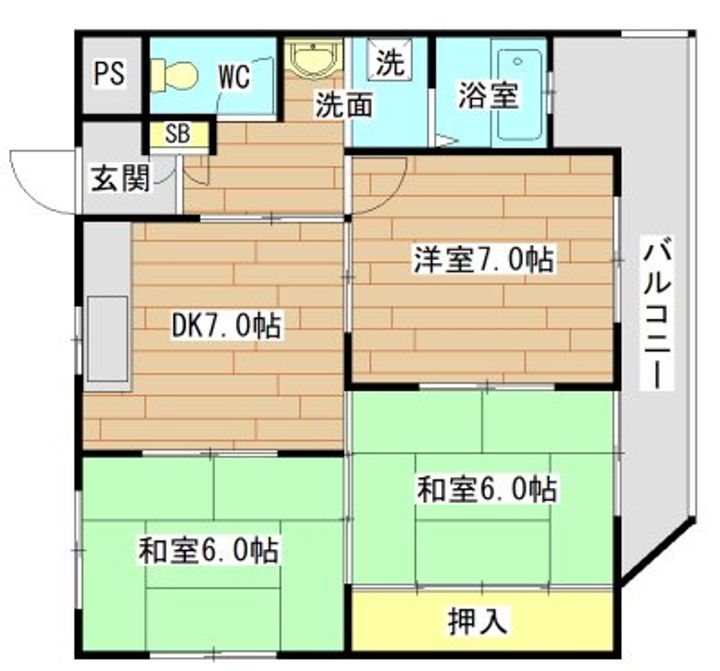 第3マーブルハイツの間取り
