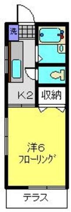 ハイツ幸101の間取り