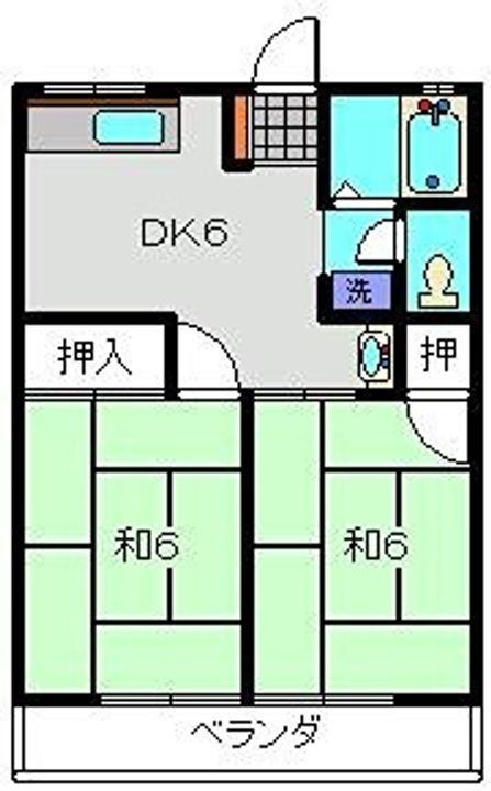 シティーハイム青山202の間取り